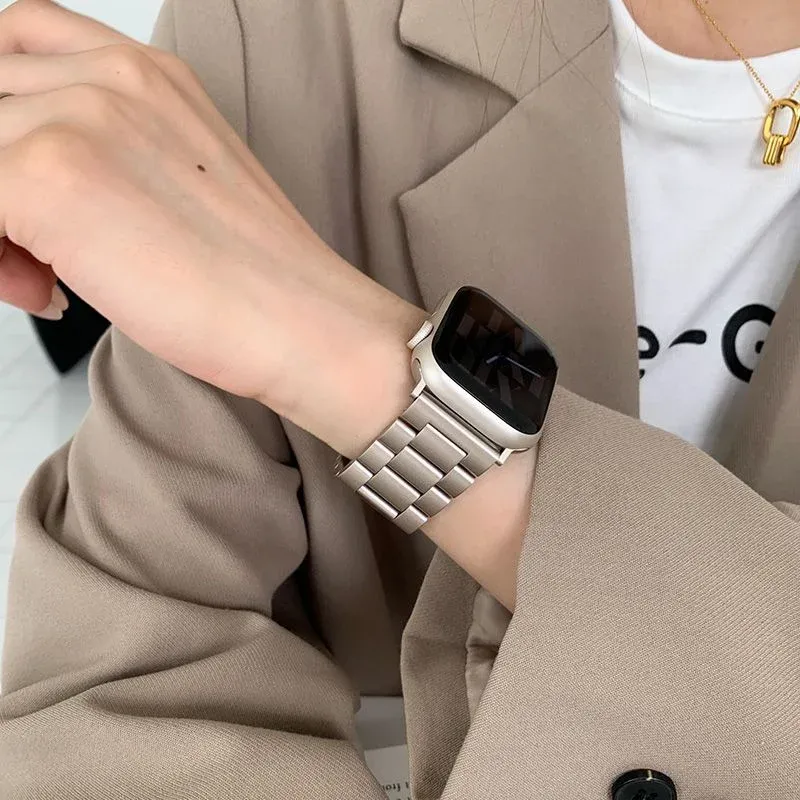 Bracelet métal pour Apple Watch 40 à 49 mm