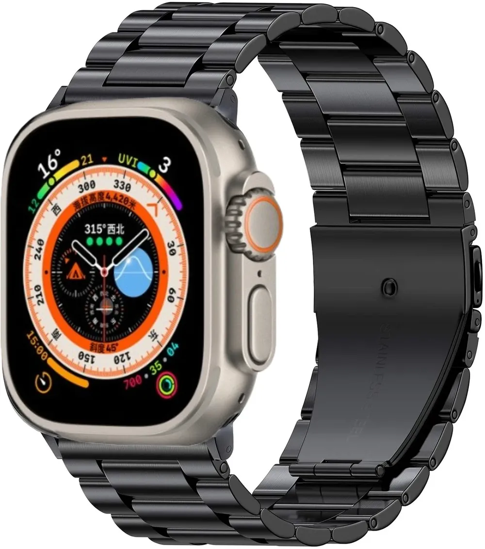Bracelet métal pour Apple Watch 40 à 49 mm