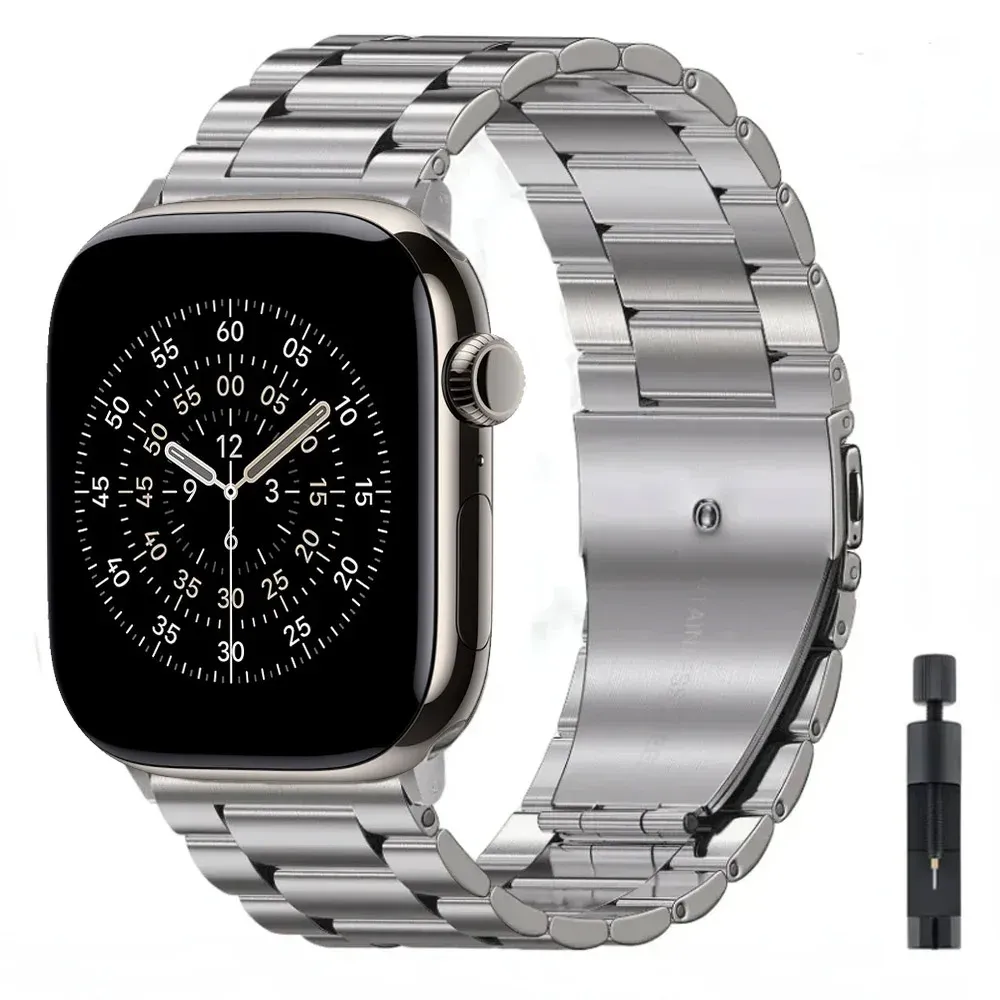 Bracelet métal pour Apple Watch 40 à 49 mm