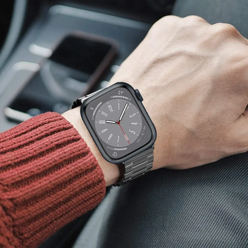 Bracelet métal pour Apple Watch 40 à 49 mm