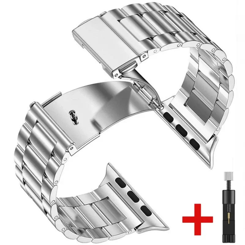Bracelet métal pour Apple Watch 40 à 49 mm