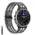 Bracelet métal pour Galaxy Watch 8 40 à 46 mm – Couleur du bracelet Black Silver