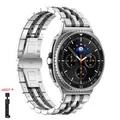 Bracelet métal pour Galaxy Watch 8 40 à 46 mm – Couleur du bracelet Silver Black