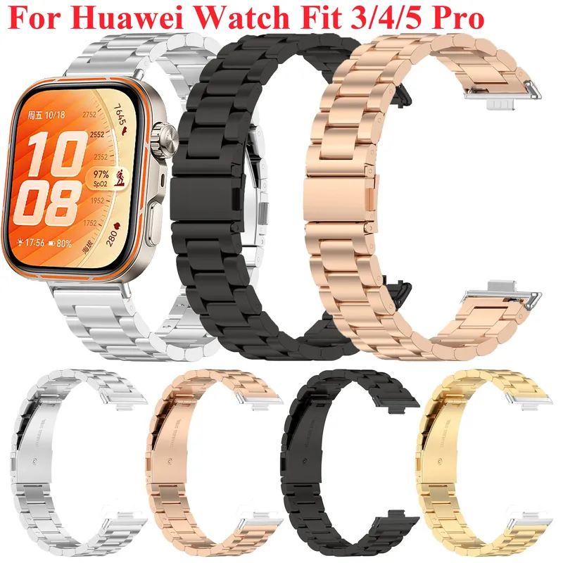 Bracelet métal pour Huawei Watch Fit 3 à 5 Pro