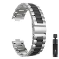 Bracelet métal pour Huawei Watch Fit 3 à 5 Pro – Couleur du bracelet Silver Black