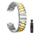 Bracelet métal pour Huawei Watch Fit 3 à 5 Pro – Couleur du bracelet Silver Gold