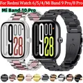 Bracelet métal pour Redmi Watch 4 5 6 et Mi Band 8 9 10 Pro – 1