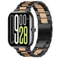 Bracelet métal pour Redmi Watch 4 5 6 et Mi Band 8 9 10 Pro – Couleur du bracelet Black rose gold