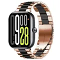 Bracelet métal pour Redmi Watch 4 5 6 et Mi Band 8 9 10 Pro – Couleur du bracelet Rose gold black