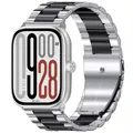 Bracelet métal pour Redmi Watch 4 5 6 et Mi Band 8 9 10 Pro – Couleur du bracelet Silver black