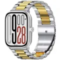 Bracelet métal pour Redmi Watch 4 5 6 et Mi Band 8 9 10 Pro – Couleur du bracelet Silver gold
