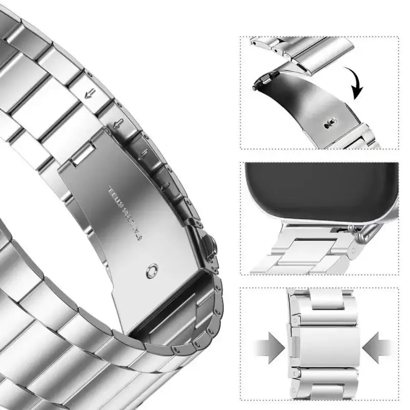 Bracelet métal pour Redmi Watch 6 5 4 et Mi Band 8 9 10
