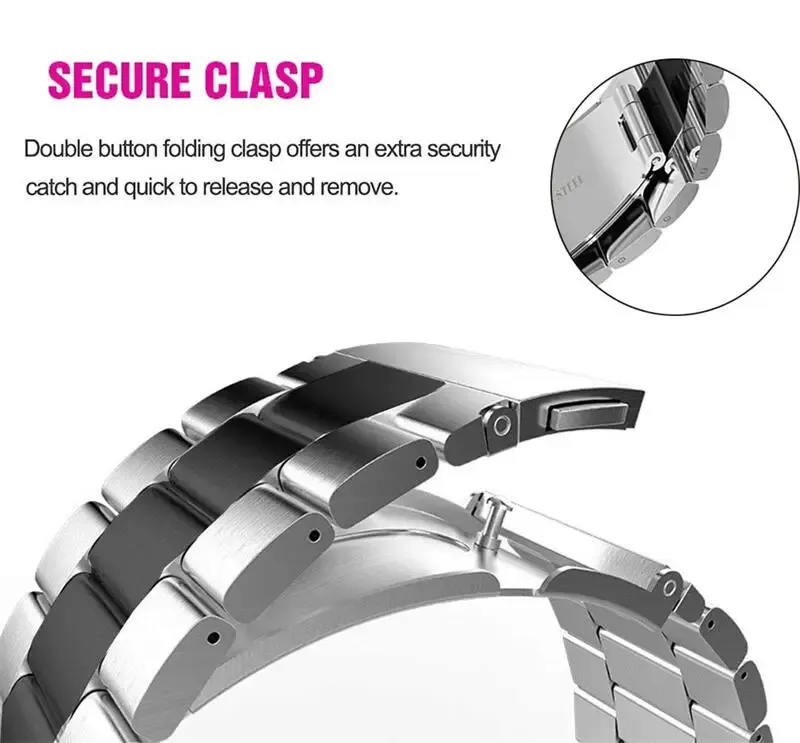 Bracelet métal pour Redmi Watch 6 5 4 et Mi Band 8 9 10