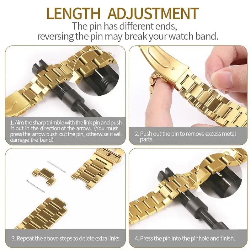 Bracelet métal pour Redmi Watch 6 5 4 et Mi Band 8 9 10