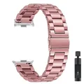 Bracelet métal pour Redmi Watch 6 5 4 et Mi Band 8 9 10 – Couleur du bracelet Pink-SL
