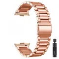 Bracelet métal pour Redmi Watch 6 5 4 et Mi Band 8 9 10 – Couleur du bracelet Rose Gold-RG