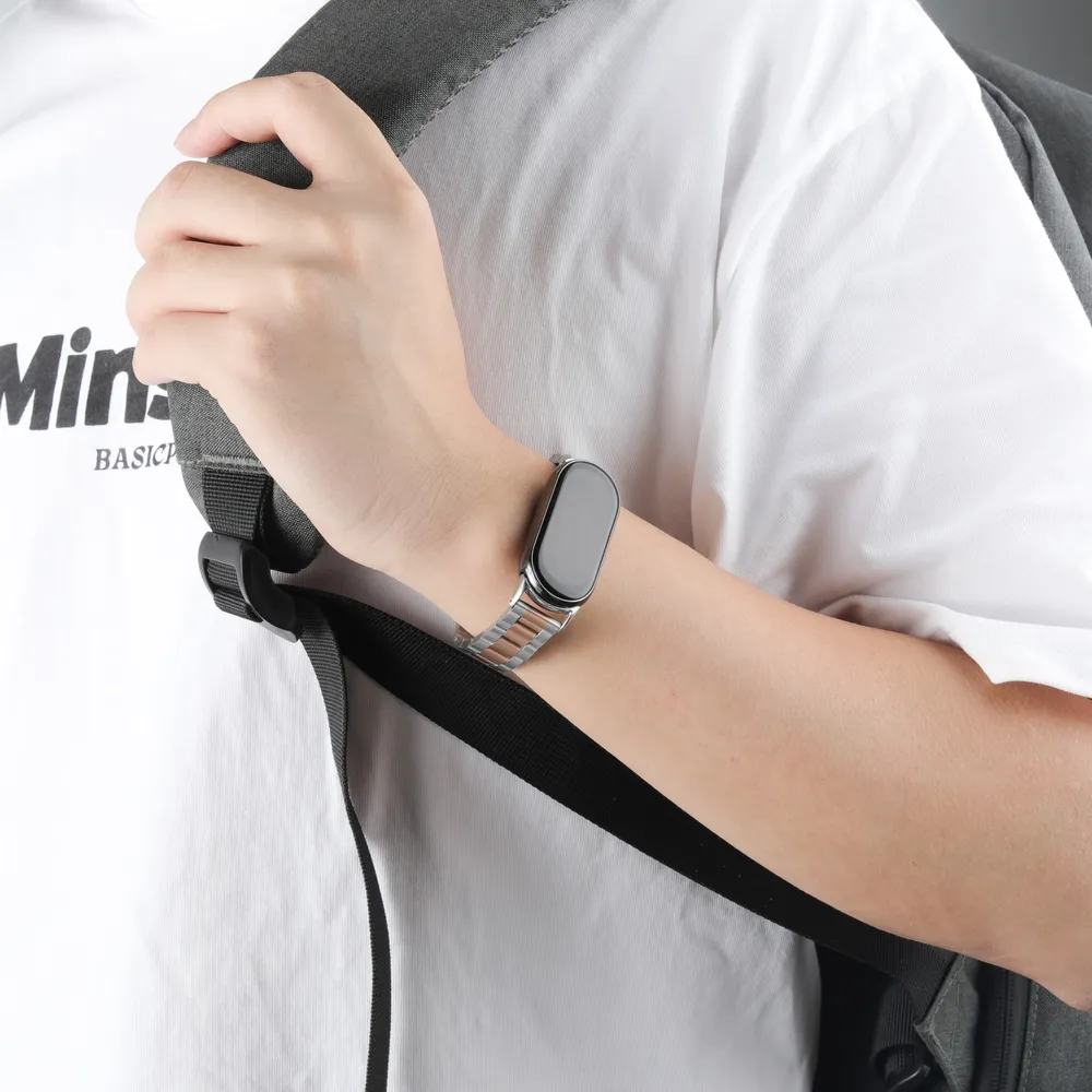 Bracelet métal pour Xiaomi Mi Band 8 à 11