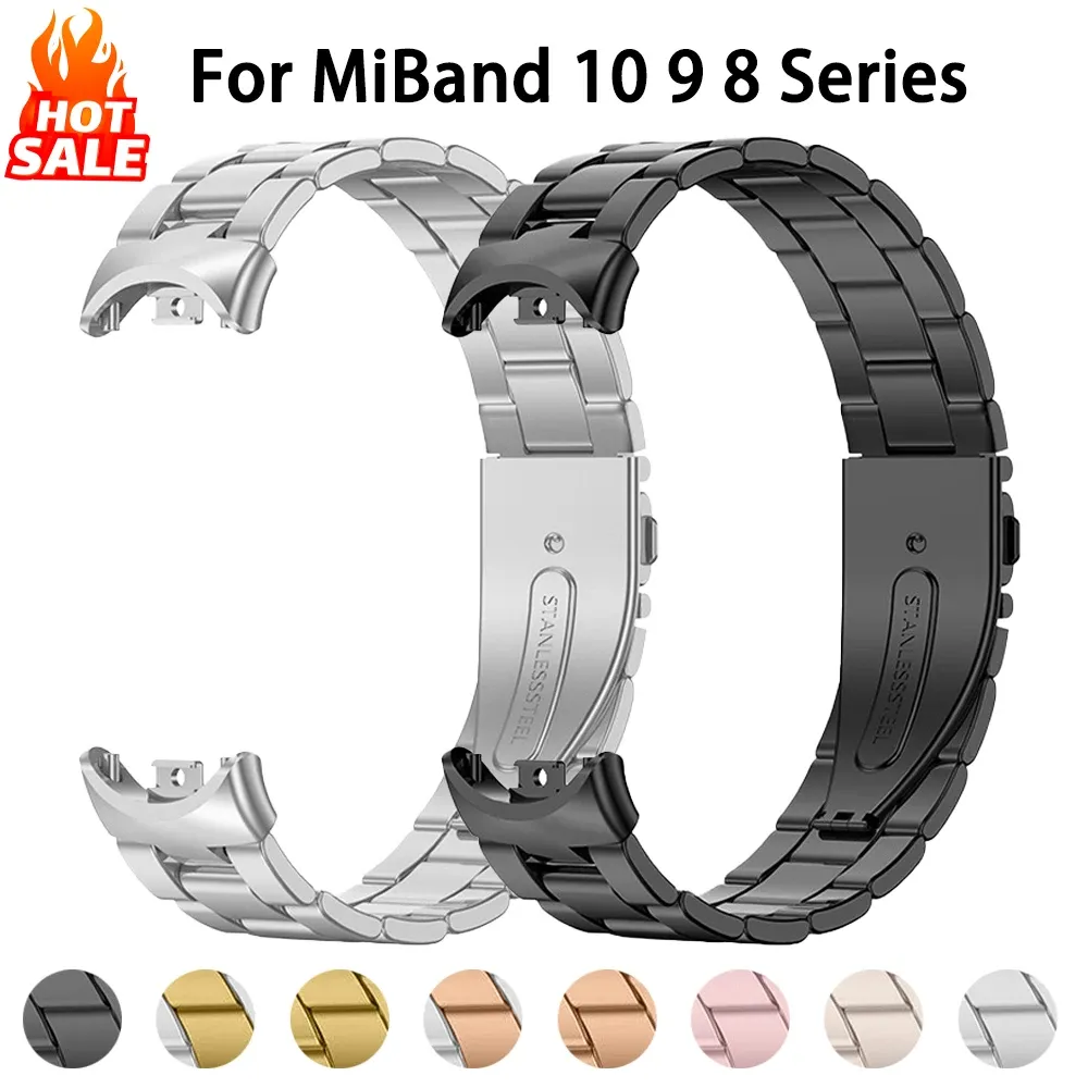 Bracelet métal pour Xiaomi Mi Band 8 à 11