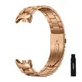 Bracelet métal pour Xiaomi Mi Band 8 à 11 – Couleur du bracelet Rose gold