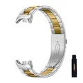 Bracelet métal pour Xiaomi Mi Band 8 à 11 – Couleur du bracelet Silver-Gold