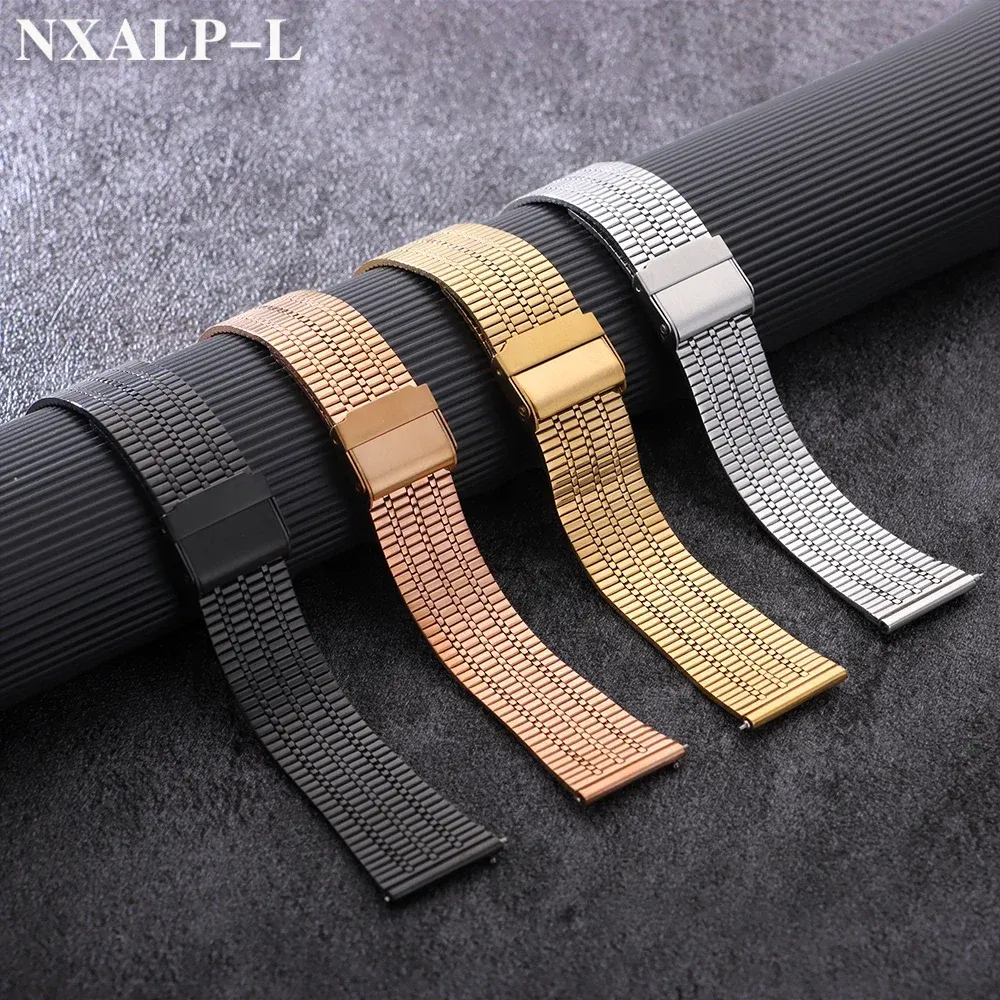 Bracelet métal respirant 20 à 22 mm
