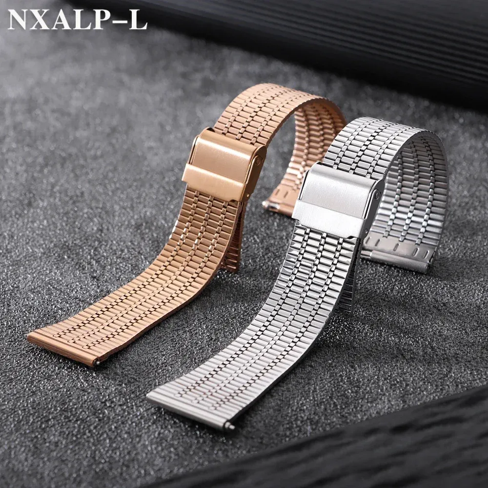 Bracelet métal respirant 20 à 22 mm