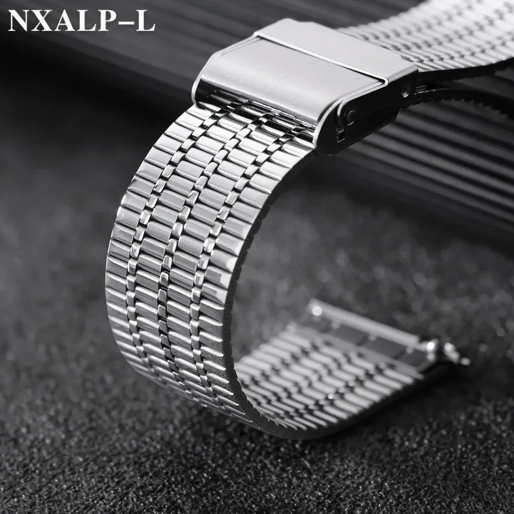 Bracelet métal respirant 20 à 22 mm