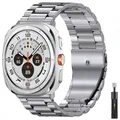 Bracelet métal sans espace pour Samsung Galaxy Watch Ultra 47 mm – Couleur du bracelet Silver With tool