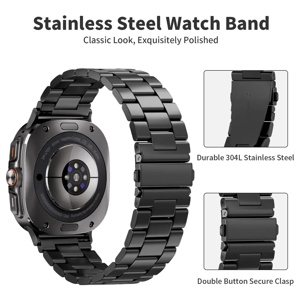 Bracelet métal sans espace pour Samsung Galaxy Watch Ultra 47 mm