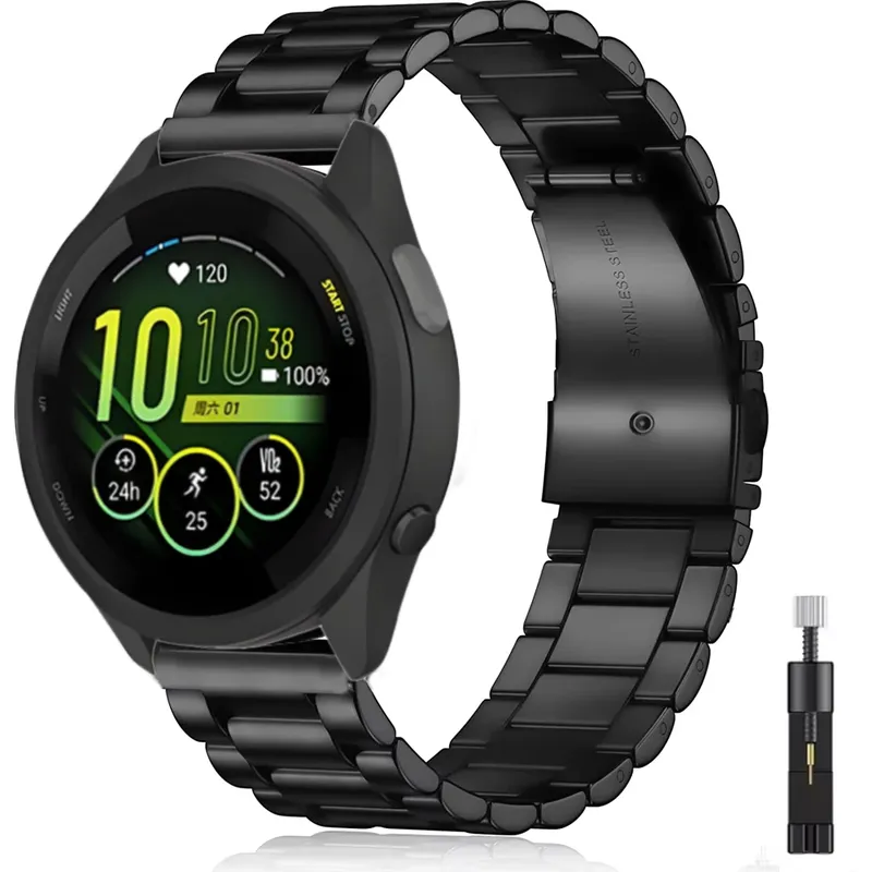 Bracelet métallique 18 à 22 mm pour Garmin
