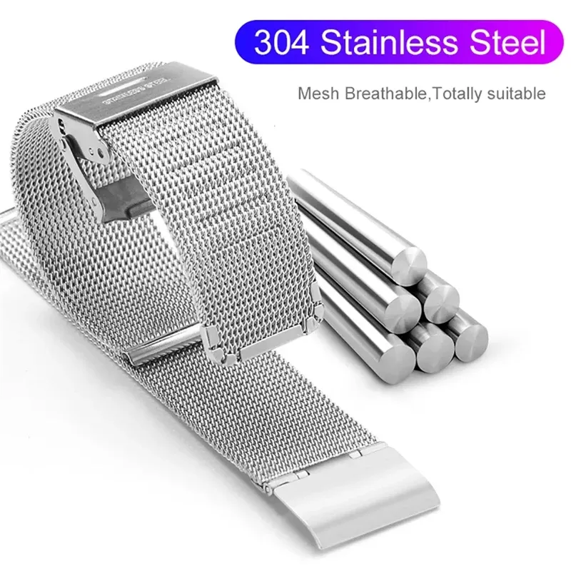 Bracelet milanais 18 à 20 mm pour Nokia Withings