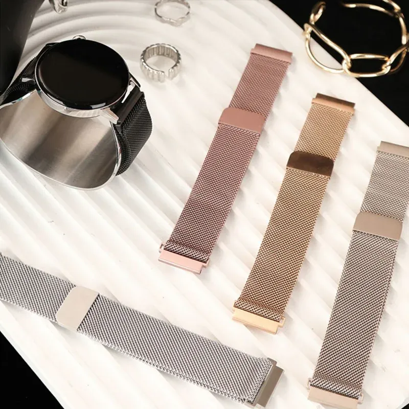 Bracelet milanais 20 à 22 mm pour Samsung et Huawei