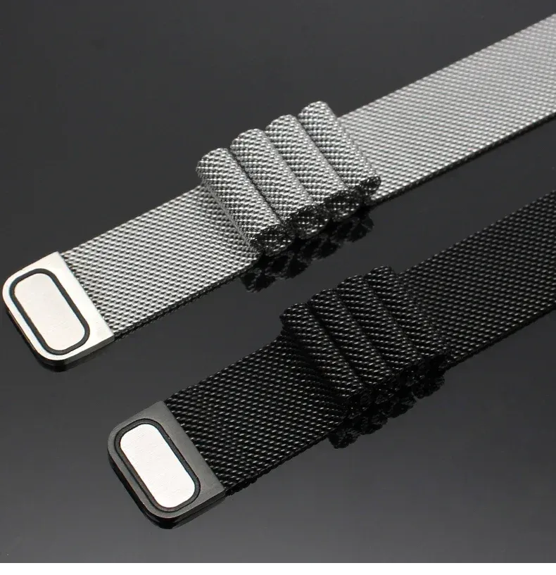 Bracelet milanais 20 à 22 mm pour Samsung et Huawei
