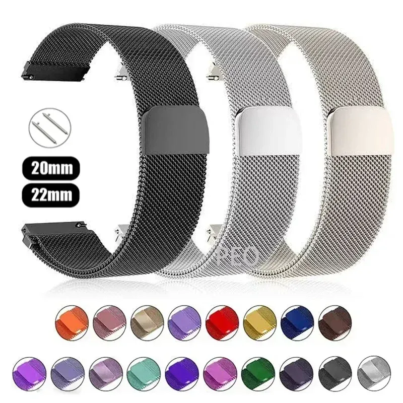 Bracelet milanais 20 et 22 mm Amazfit