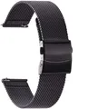 Bracelet milanais acier inoxydable 12 à 24 mm – Couleur du bracelet 0.6mm black
