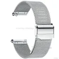 Bracelet milanais acier inoxydable 12 à 24 mm dégagement rapide – Couleur du bracelet Argent