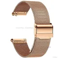 Bracelet milanais acier inoxydable 12 à 24 mm dégagement rapide – Couleur du bracelet Rose Gold