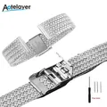 Bracelet milanais acier inoxydable 16 à 22 mm tête plate – 1