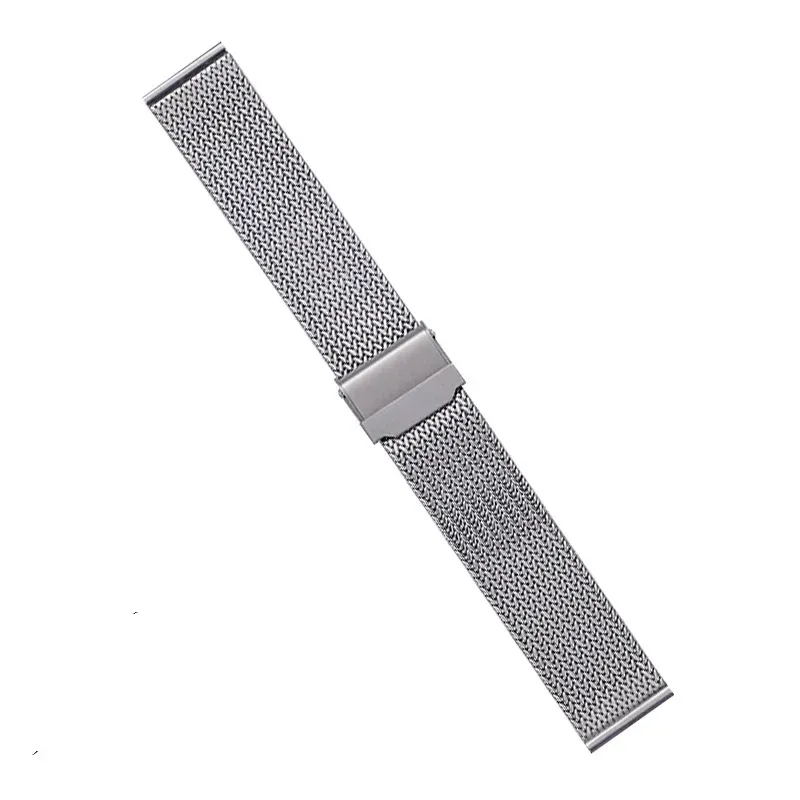 Bracelet milanais acier inoxydable 16 à 22 mm tête plate