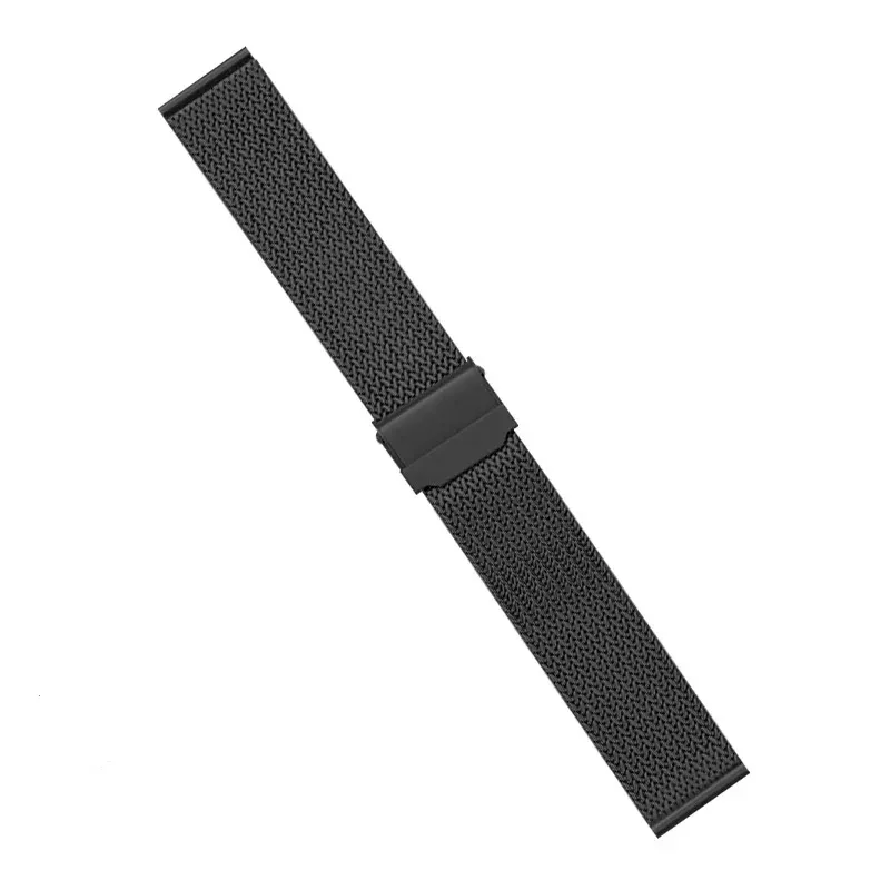 Bracelet milanais acier inoxydable 16 à 22 mm tête plate