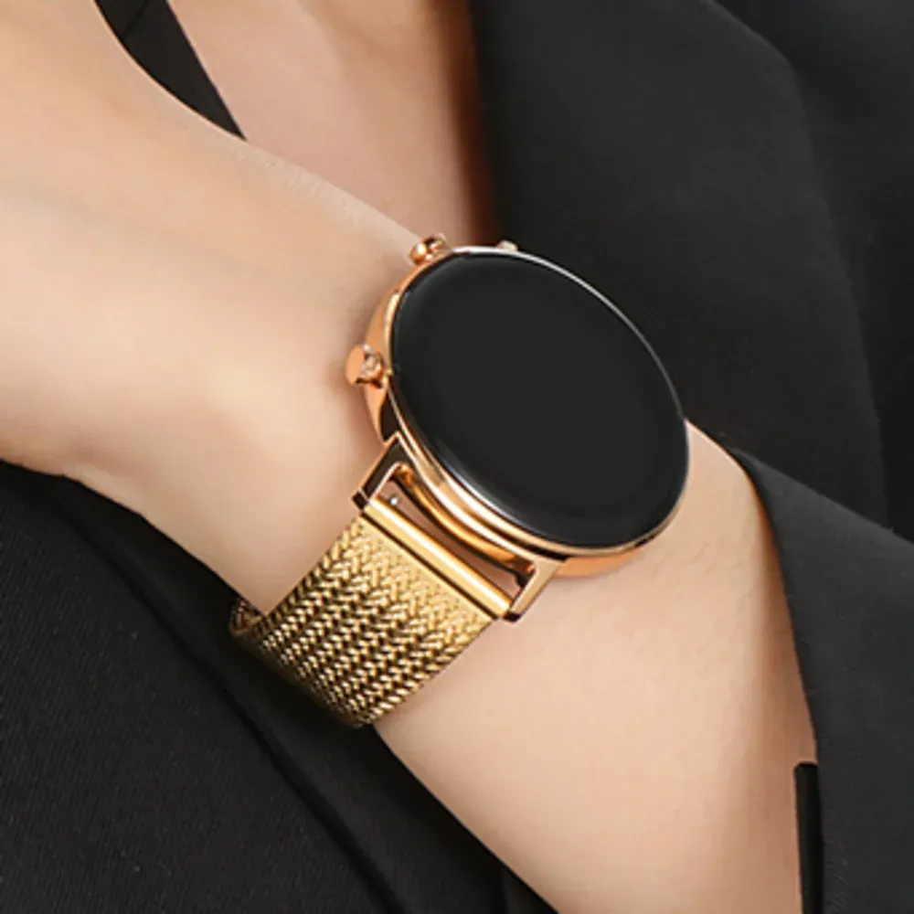 Bracelet milanais acier inoxydable 16 à 22 mm tête plate