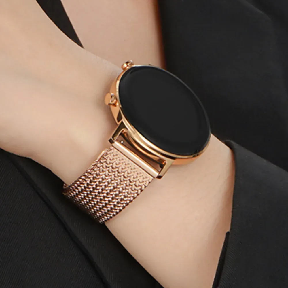 Bracelet milanais acier inoxydable 16 à 22 mm tête plate