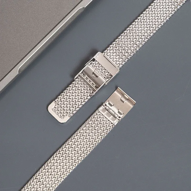 Bracelet milanais acier inoxydable 16 à 22 mm tête plate
