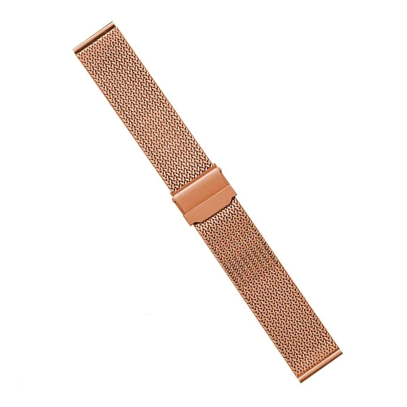 Bracelet milanais acier inoxydable 16 à 22 mm tête plate