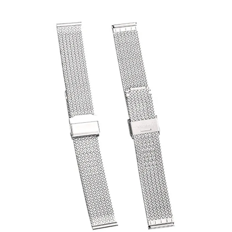 Bracelet milanais acier inoxydable 16 à 22 mm tête plate