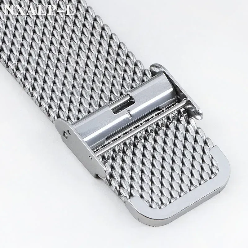 Bracelet milanais acier inoxydable 18 à 24 mm boucle