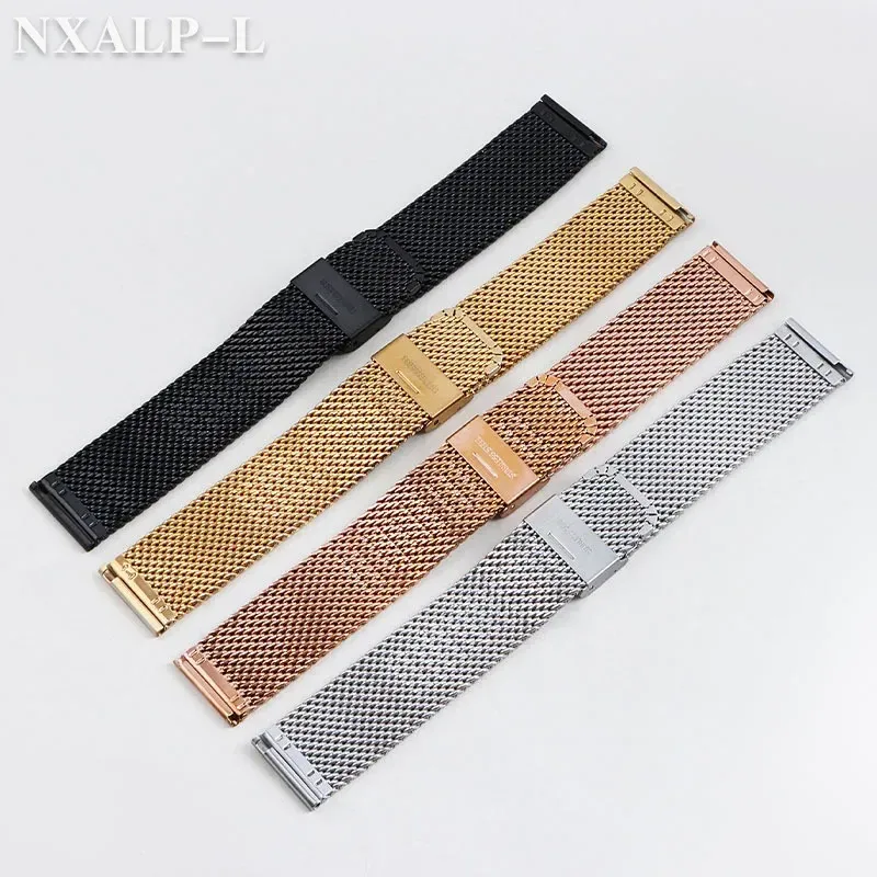 Bracelet milanais acier inoxydable 18 à 24 mm boucle