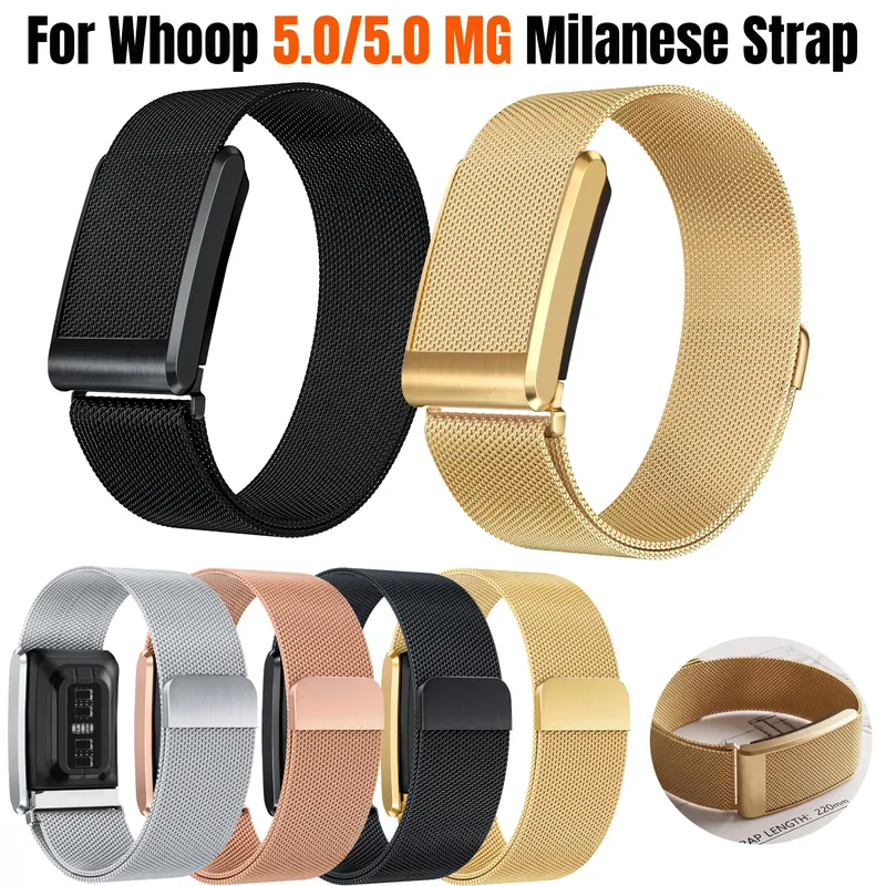 Bracelet milanais acier inoxydable Whoop 5.0 réglable