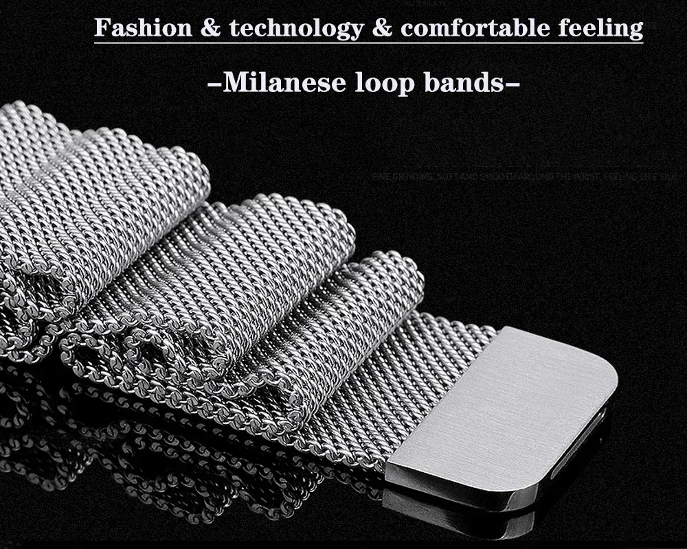 Bracelet milanais Apple Watch 38 à 49 mm