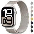 Bracelet milanais Apple Watch 38 à 49 mm – Couleur du bracelet Starlight 57